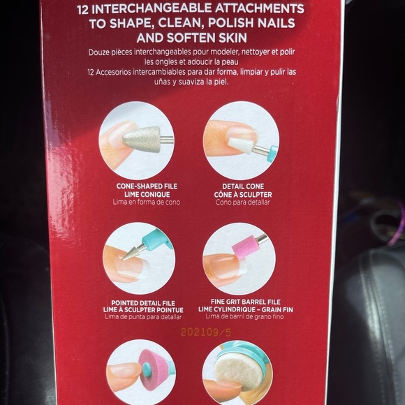 Kiss 16 piece nail care system power file & nail dryer New in Box - Picture 5 of 9